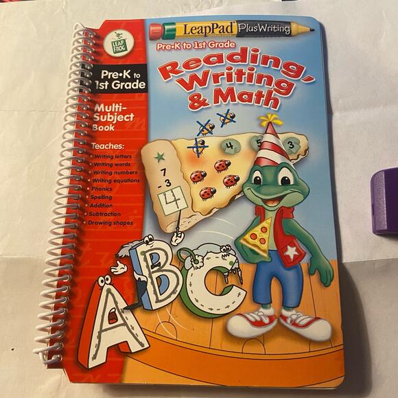 LeapFrog Leap Pad Book & Cartridge Pre K 1st Grade Reading Writing Math - Picture 6 of 12